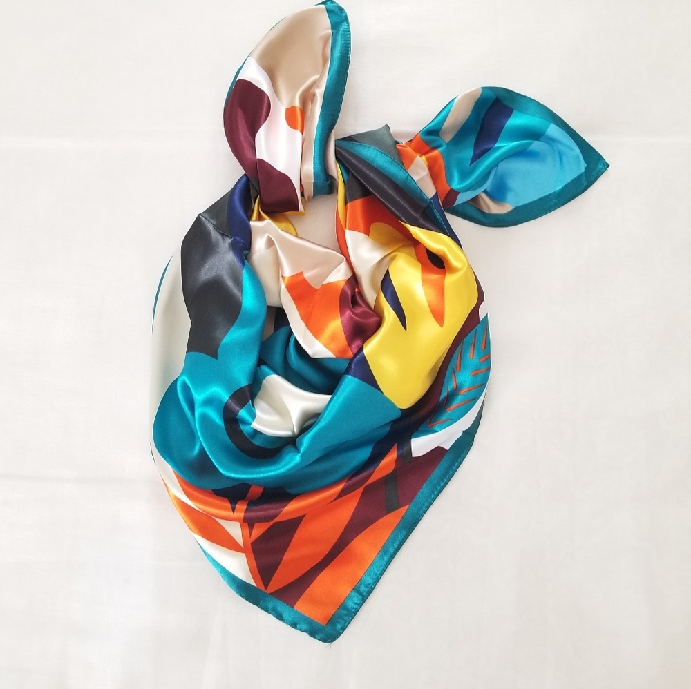 NWOT Multicolor Square Scarf